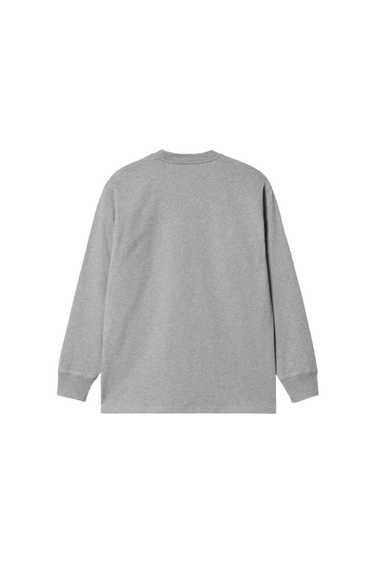 Carhartt WIP L/S Pocket T-Shirt - Heather Grey