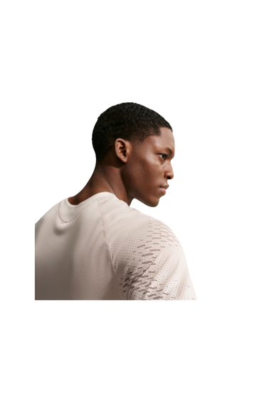 NIKE DRI-FIT ADV RUNNING TOP - CREAM II/MINK BROWN/REFLECTIVE SILV