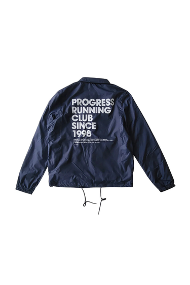 Progress Running Club 'Since 1998' Recycled Coach Jacket - Navy