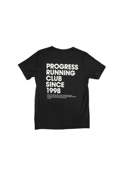 Progress Running Club 'Since 1998' Short Sleeve T-Shirt - Black / White