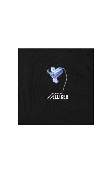 Elliker Rill Bluebell Print S/S T-Shirt - Black