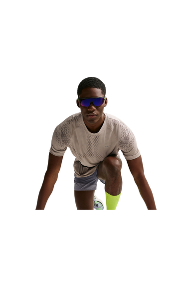 NIKE DRI-FIT ADV RUNNING TOP - CREAM II/MINK BROWN/REFLECTIVE SILV