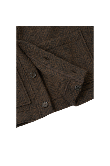 Universal Works Raven Fleece Advance Cardigan - Brown