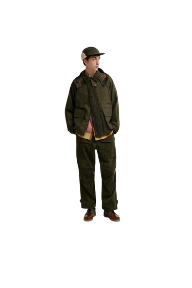 Barbour x Norbit Oversized Cord Trousers - Olive