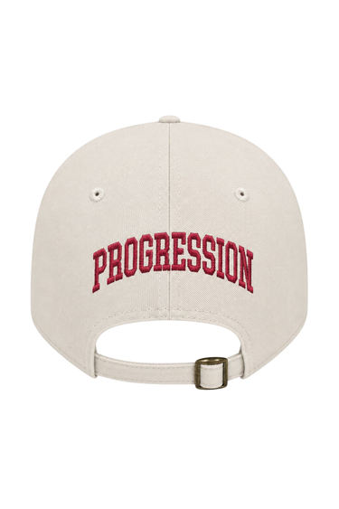 PROGRESS RUNNING CLUB JAPAN 'P RUNNER' CAP - BEIGE / RED