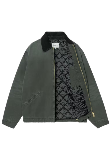 Carhartt WIP OG Detroit Jacket - Raven / Black, Stone canvas