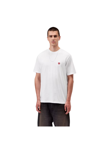 Carhartt WIP S/S Small Heart T-Shirt - White/Red
