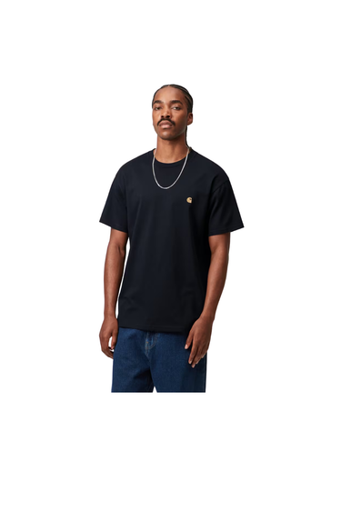 Carhartt WIP S/S Chase T-Shirt - Dark Navy/Gold