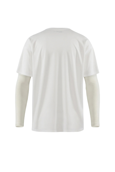 District Vision Boxy Compression Training Tee - Lunar White