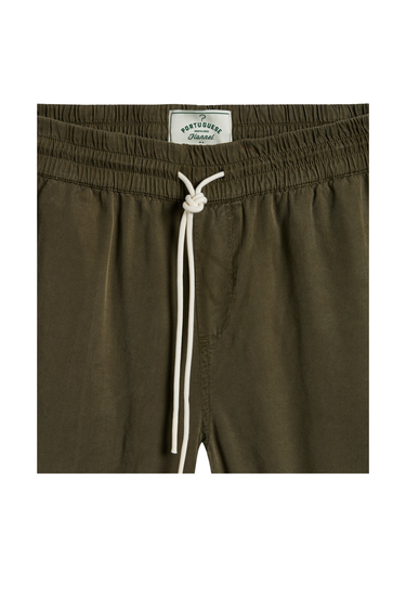 PORTUGUESE FLANNEL DOGTOWN SHORTS - OLIVE