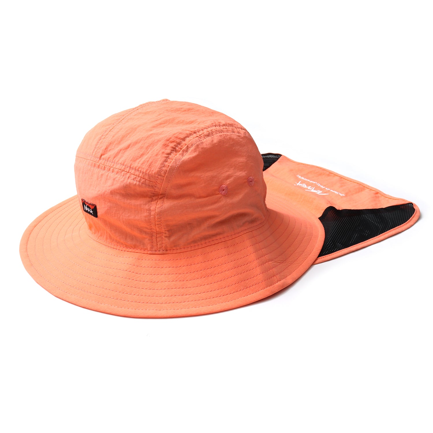 Nanga Nylon Tussler Sunshade Hat In Sunset Orange