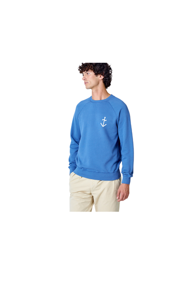 La Paz Cunha Logo Sweatshirt- Indigo / Off-White Logo