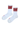 Progress Running Club Socks - White / Red