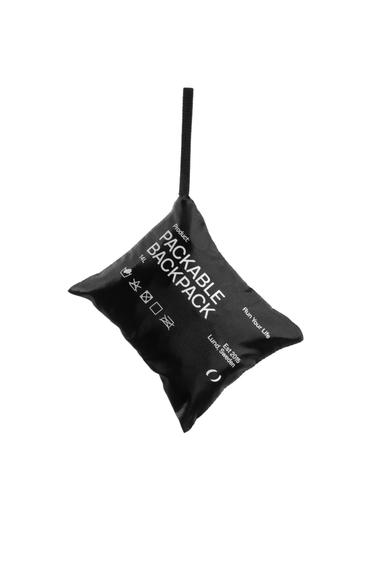 Kilometer Studios x Progress Packable Rolltop Backpack - Black