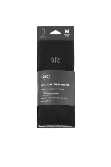 PRC x ARC Run Crew Socks - Black