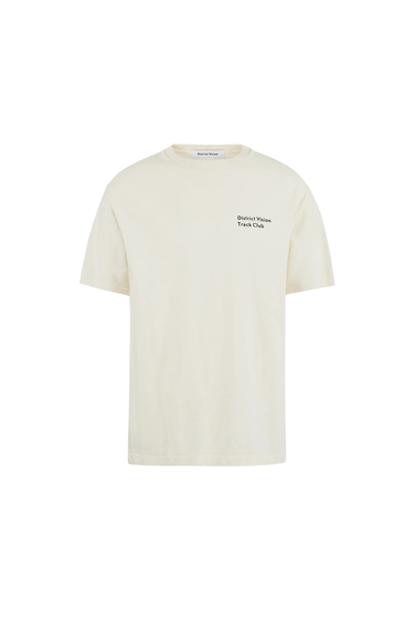 District Vision California Cotton Tee, Track Club - Vintage White