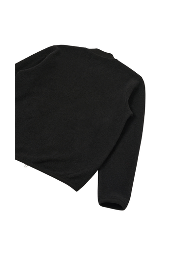 Universal Works Wool Fleece Zip Bomber Jacket - Black