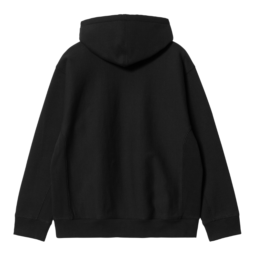 Carhartt WIP Hooded American Script Sweatshirt in Black
