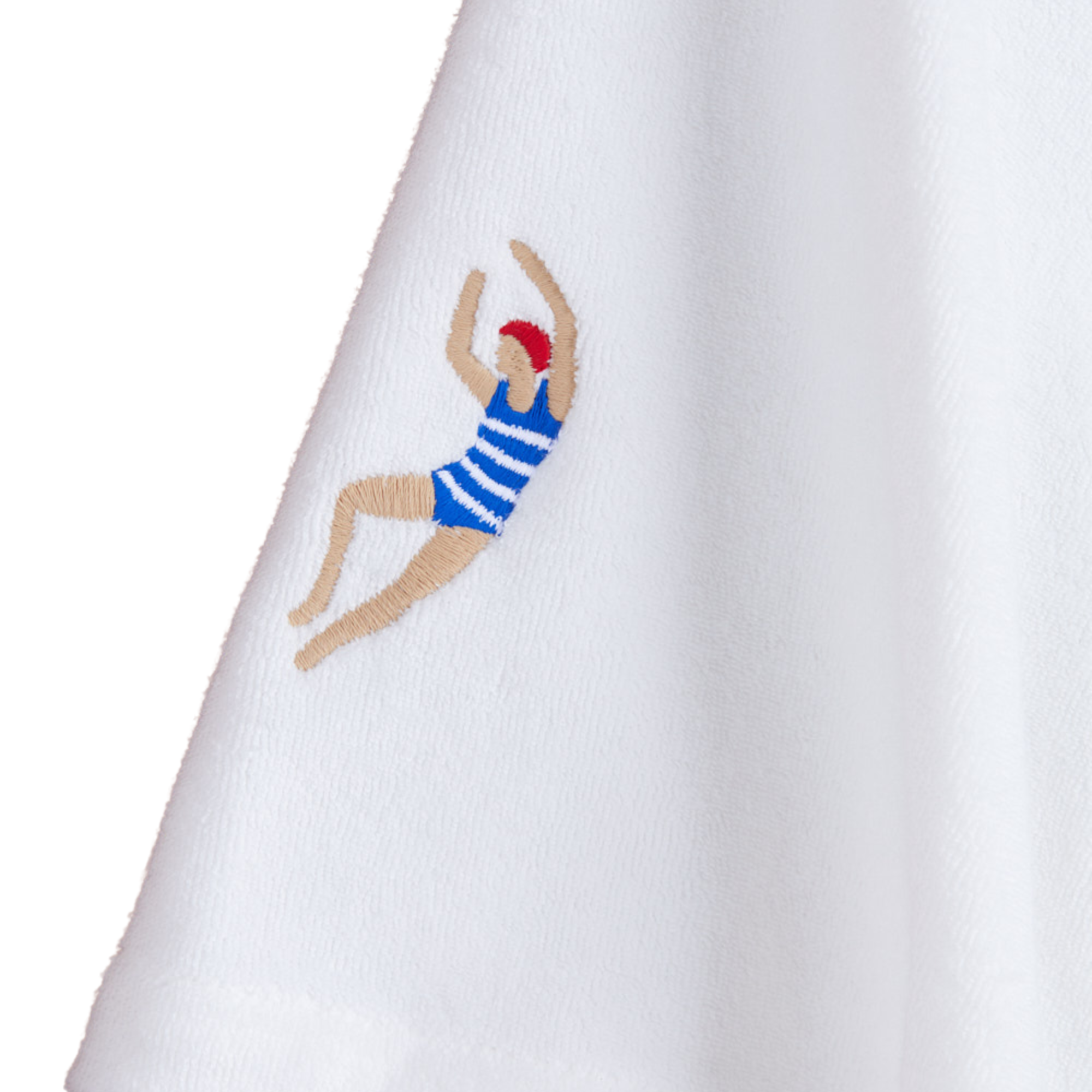 Portuguese Flannel Swim Club Shirt in Ecru