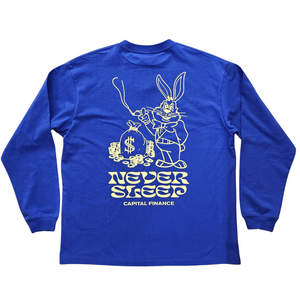 Manastash Rabbit Long Sleeve T-Shirt in Blue