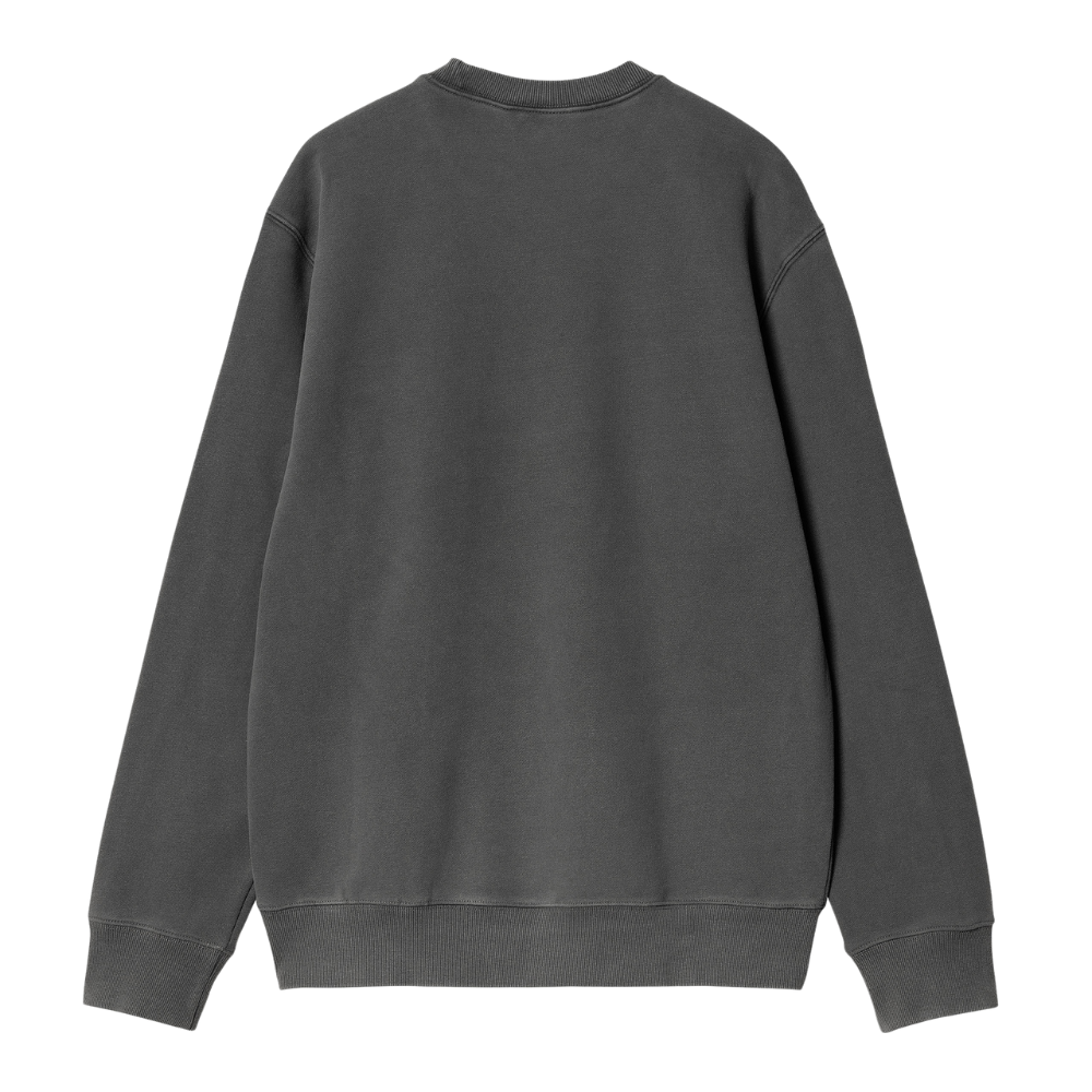 Carhartt Duster Script Sweatshirt in Black (Garment Dyed)