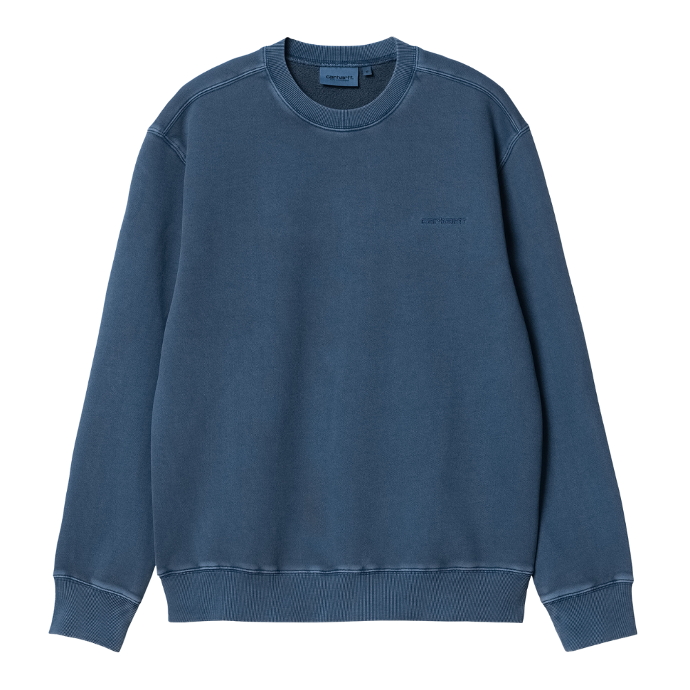 Carhartt Duster Script Sweatshirt in Elder (Garment Dyed)