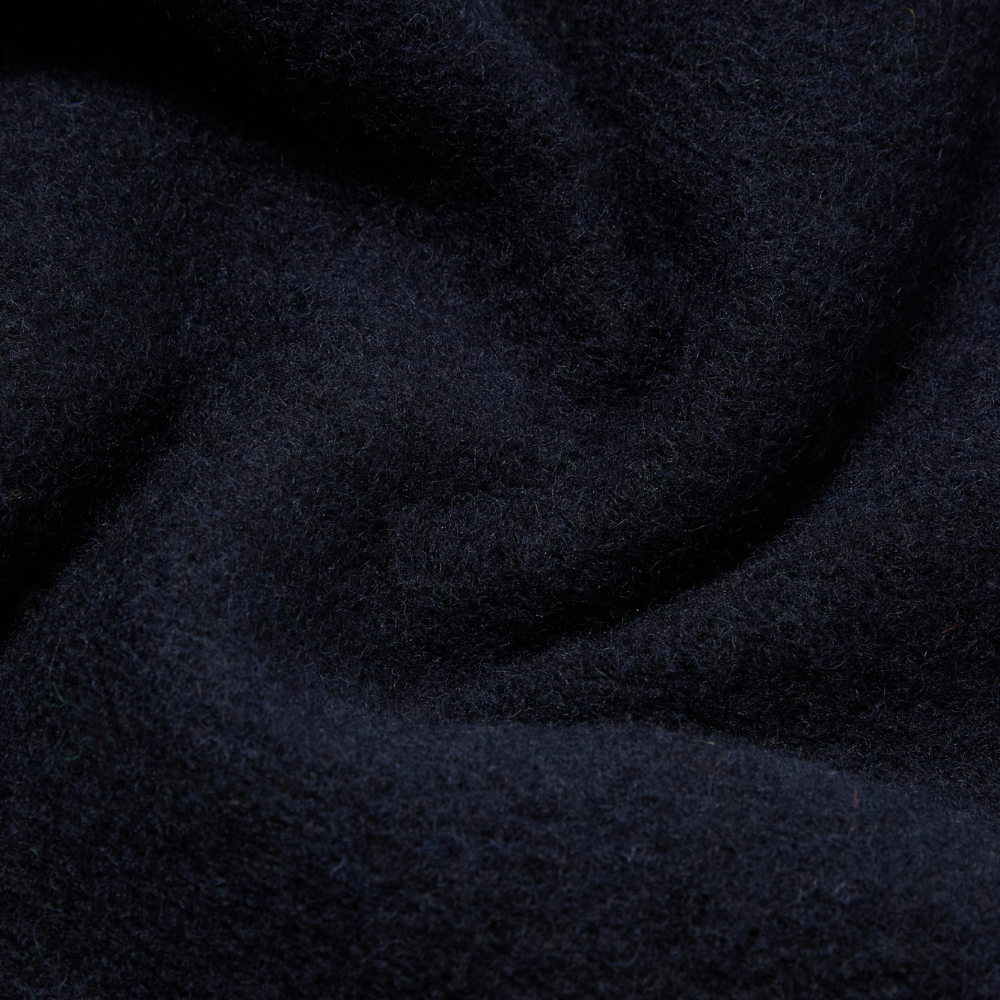 Universal Works Wool Fleece Cardigan  - Navy