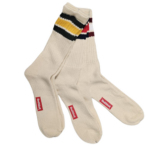 Healthknit Socks 3 Pack in Off White and Multi