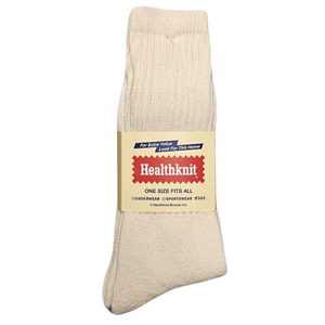 Healthknit Socks 3 Pack in Off White