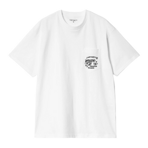 Carhartt S/S Fragments Pocket T-Shirt - White/ Black