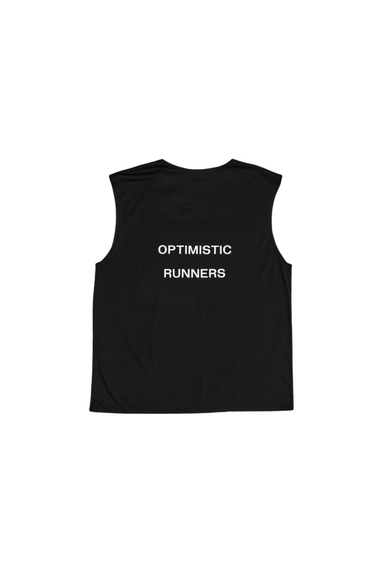 Optimistic Runners RECYCLED OR TANK TOP - Black