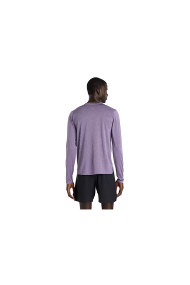 New Balance RC Essential Long Sleeve T-Shirt (Men's) - Candid Violet Heather/Slate Grey
