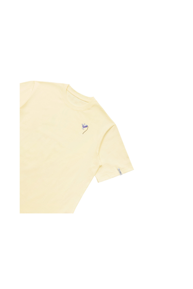 Elliker Rill Bluebell Print S/S T-Shirt - Off White