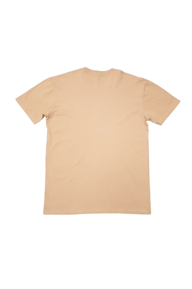Progress Running Club 'Progress' Arc Logo Short Sleeve T-Shirt - Tan / Burgundy