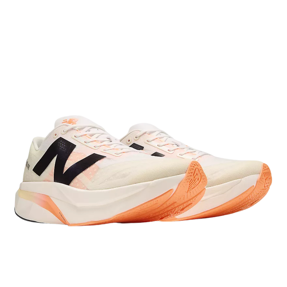 New Balance FuelCell SuperComp Elite v4 - White with Angora and Hot Mango