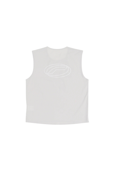 Optimistic Runners PERFORATED CROP TANK TOP - Cool Grey