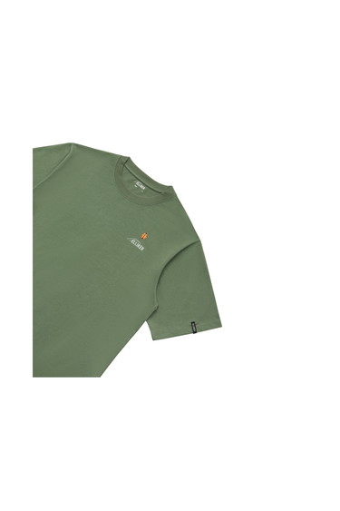 Elliker Rill Bug Print S/S T-Shirt - Dark Mint