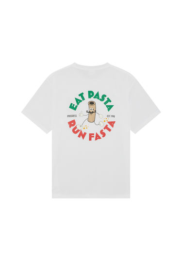 Progress Running Club Japan Eat Pasta S/S Tech T-Shirt - White