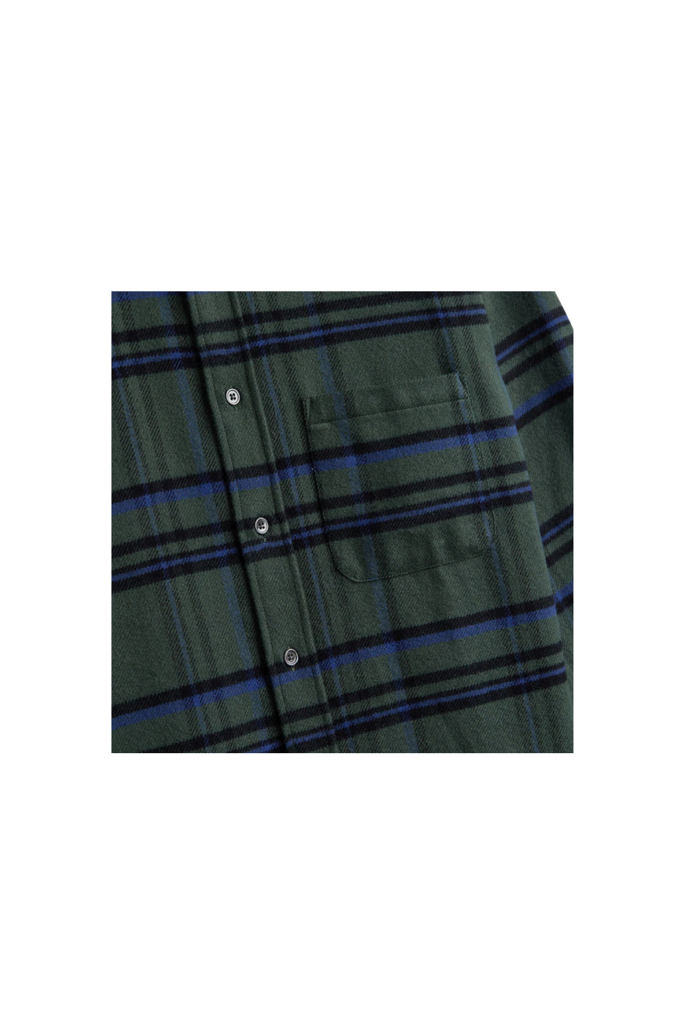 Portuguese Flannel 'Green Box' ESP Button Down Collar Shirt - Green Plaid
