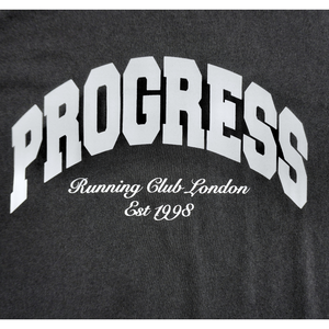 Progress Running Club Varsity Arc Logo S/S T-Shirt - Black