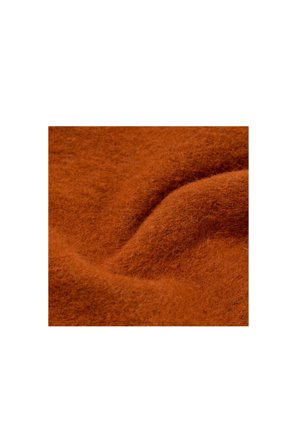 Universal Works Wool Fleece Cardigan  - Rust