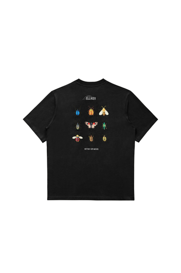 Elliker Rill Bug Print S/S T-Shirt - Black
