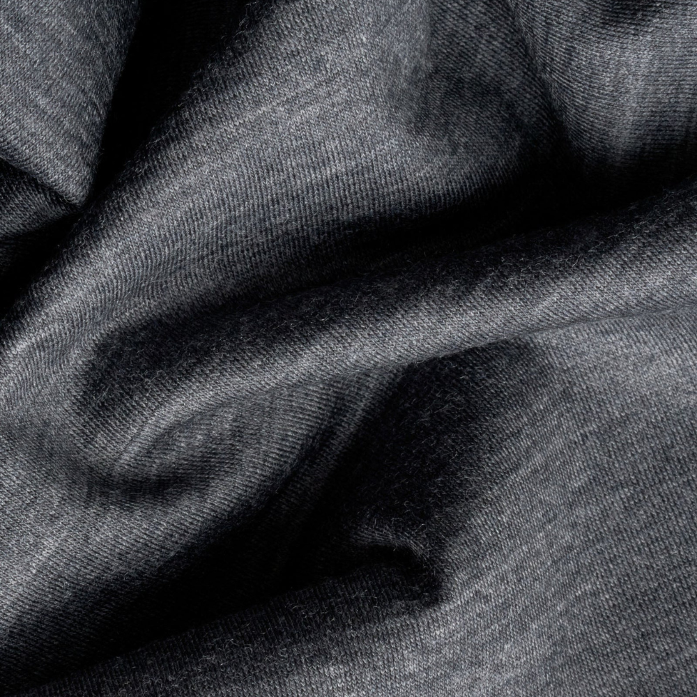 District Vision Merino Short Sleeve Tee - Dark Melange