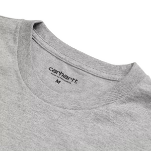 Carhartt WIP L/S Chase T Shirt - Grey Heather/ Gold