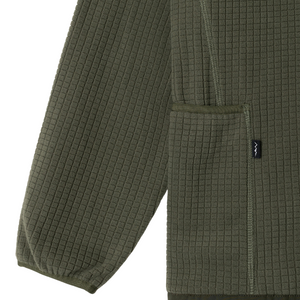 Manastash Grid Fleece Zip Fleece - Olive