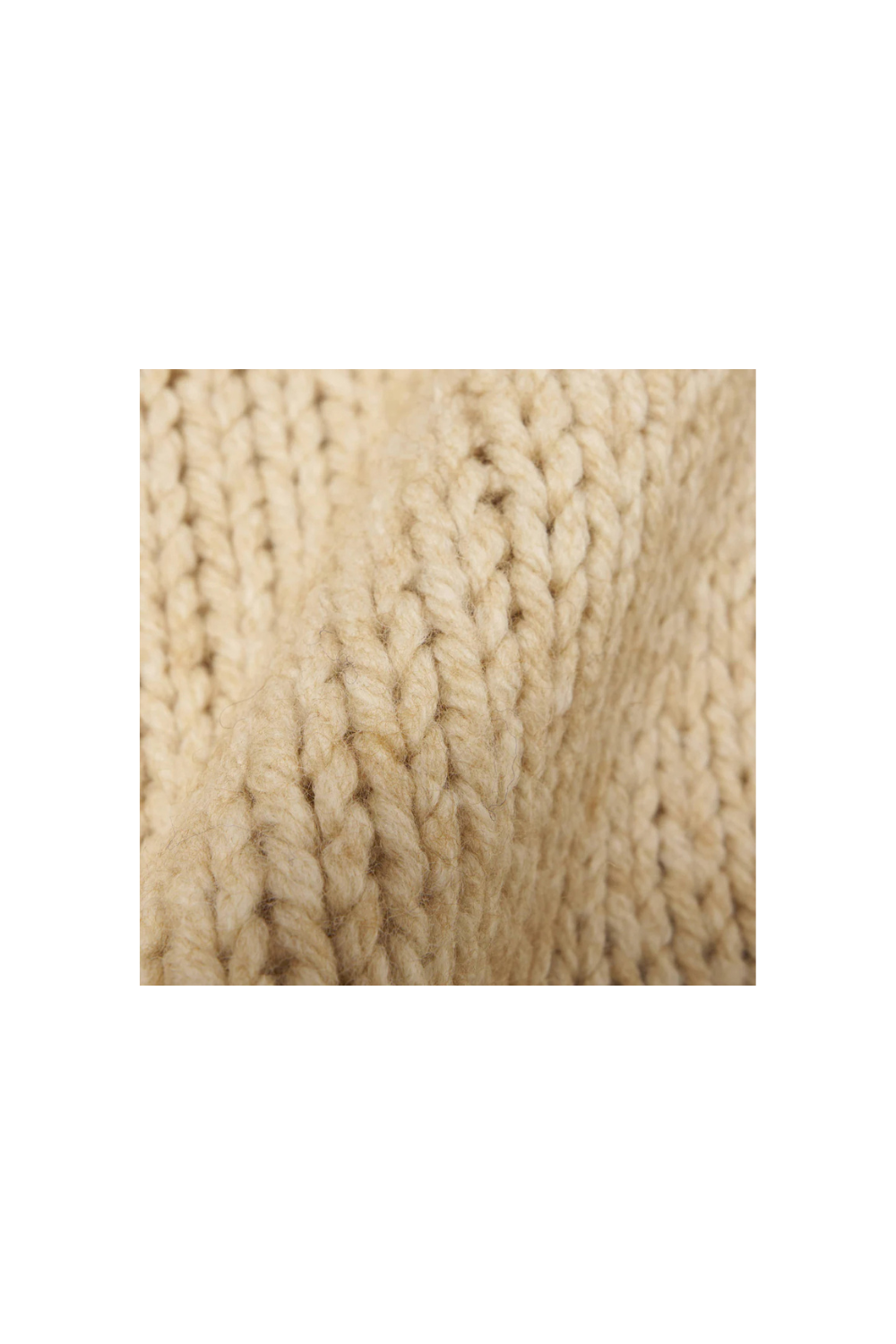 Universal Works Langdale Cardigan Chunky Knit Stripe - Sand