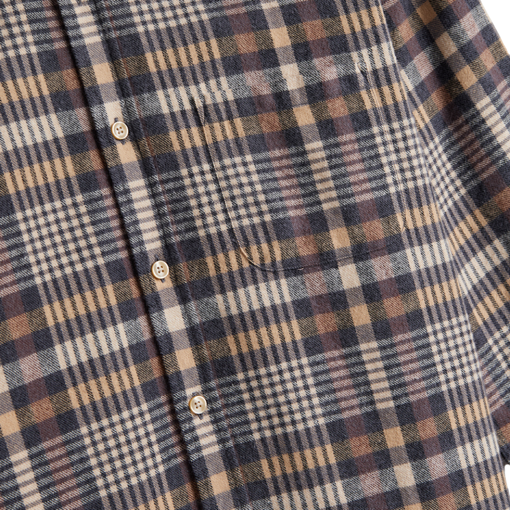 Portuguese Flannel Manta Button Down Collar Shirt - Plaid