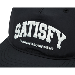 Satisfy Running Flite Silk 5 Panel Pinch Cap - Black