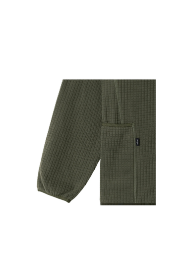 Manastash Grid Fleece Zip - Olive