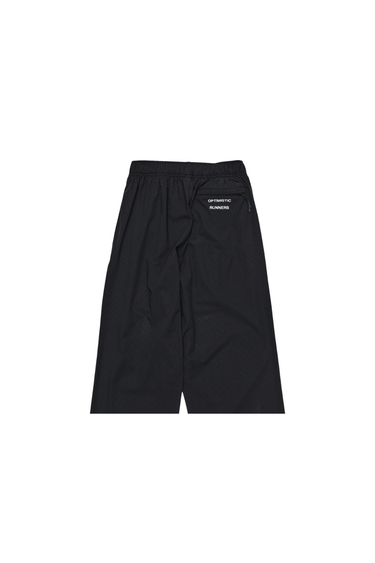 Optimistic Runners PERFERATED WIDE PANTS -  Black